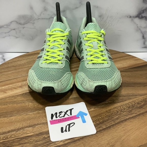 adidas Adizero Adios Boost 2 Seafoam Green Women’s Athletic Running Shoes size 7 - Picture 3 of 10